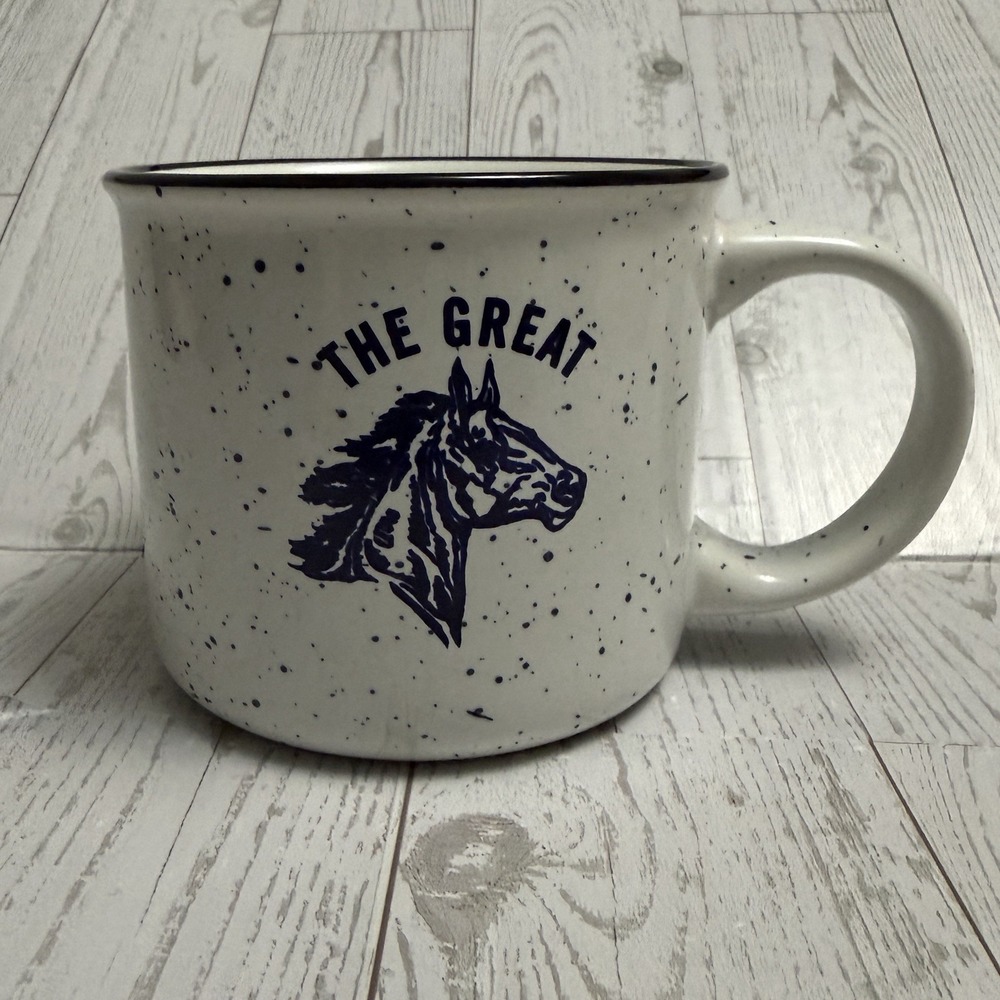 THE GREAT Limited Edition Large Coffee Mug Horse Logo Equestrian Oversized